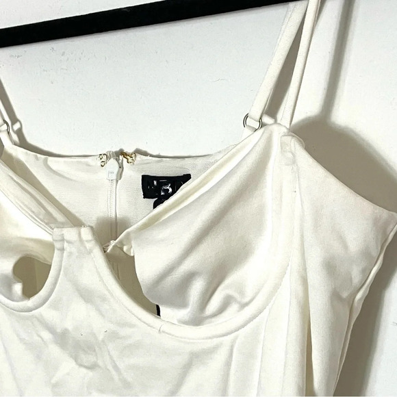 NBD‎ Yoku white mini dress Medium NWOT - Picture 3 of 6